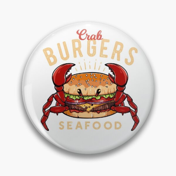 Artikelvorschau, Crab Burgers Seafood Lustiges Design entworfen und verkauft von boopsblunt.
