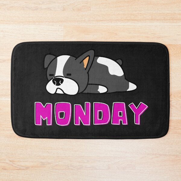Item preview, Monday.  Funny lazy dog.  designed and sold by OliOuterBrands.
