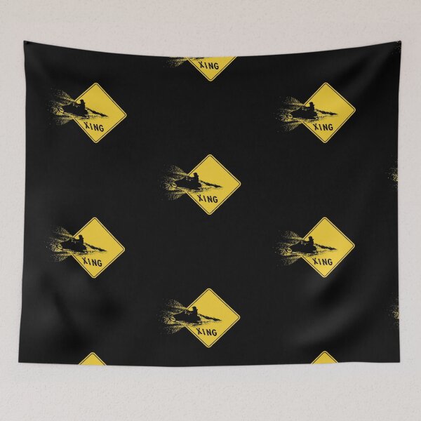 Item preview, Snowmobile Crossing Sign designed and sold by twHistory.