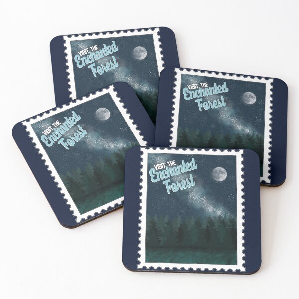 Item preview, Visit the Enchanted Forest Stamp designed and sold by Happyhobbithole.