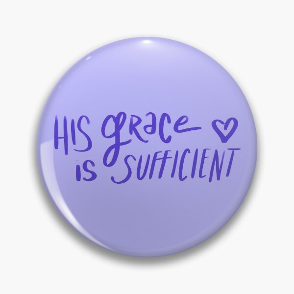 Item preview, HIS GRACE IS SUFFICIENT designed and sold by handletteringem.