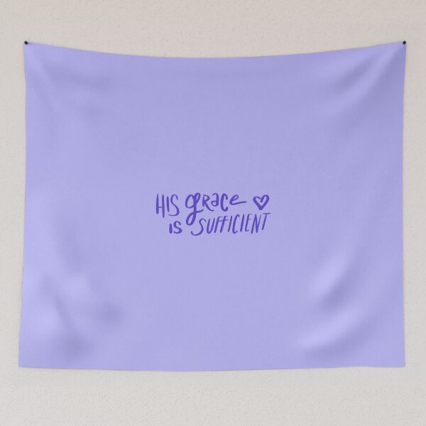 Item preview, HIS GRACE IS SUFFICIENT designed and sold by handletteringem.