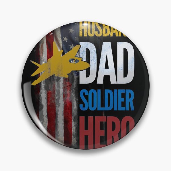 Item preview, Husband dad soldier hero v2 designed and sold by mwebba2005.