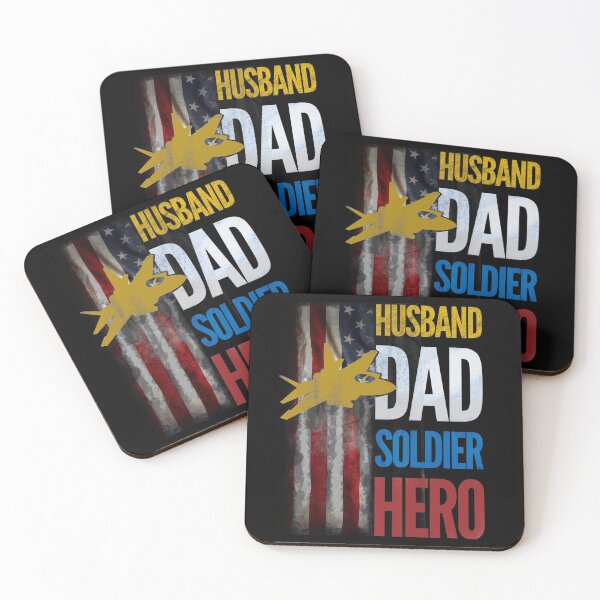 Item preview, Husband dad soldier hero v2 designed and sold by mwebba2005.