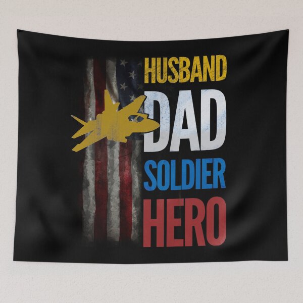 Item preview, Husband dad soldier hero v2 designed and sold by mwebba2005.