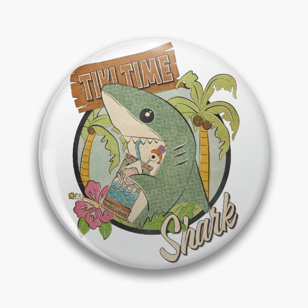 Item preview, Tiki Time Shark designed and sold by Artist of One.