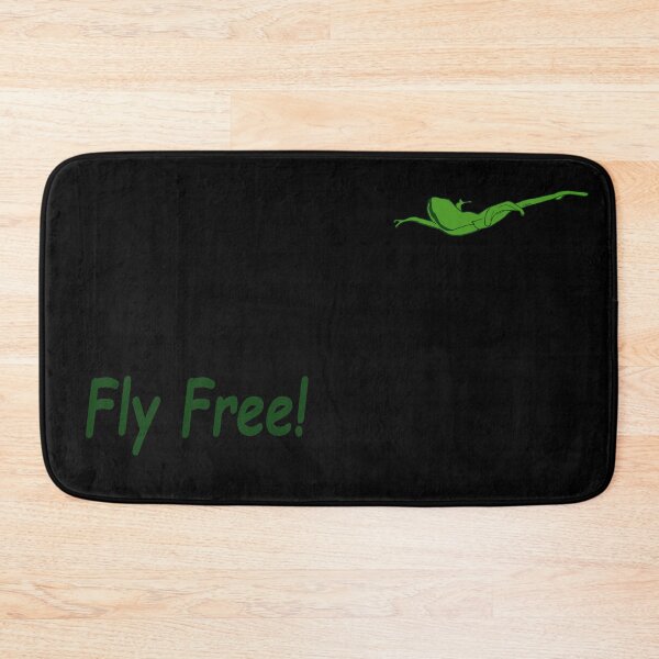 Item preview, Dark Green Fly Free Frog Digital Art Rouge Flying Forest Frog Jumping Leap designed and sold by Celosia Liv.