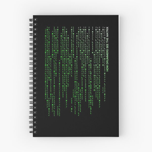 Item preview, How Drummers See The Matrix (green text) designed and sold by Kendall Anderson.