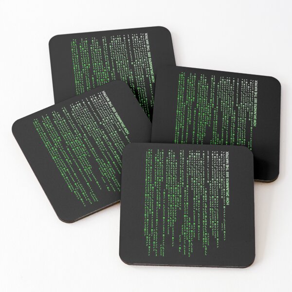 Item preview, How Drummers See The Matrix (green text) designed and sold by Kendall Anderson.