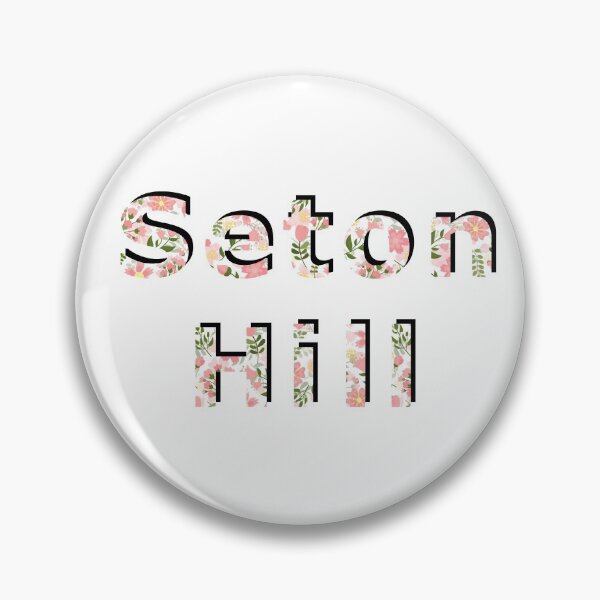 Item preview, pink floral seton hill logo designed and sold by jajatomtom.