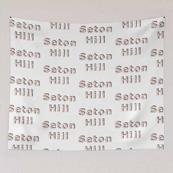 Item preview, pink floral seton hill logo designed and sold by jajatomtom.
