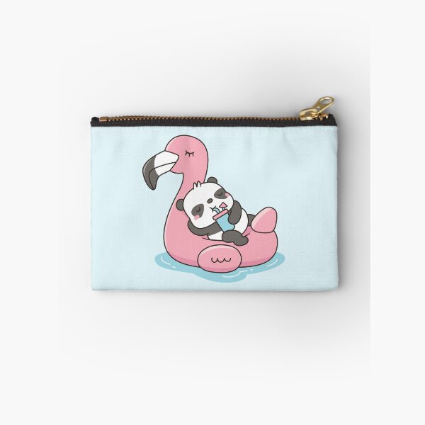 Item preview, Cute Panda Chilling On Pink Flamingo Pool Float designed and sold by rustydoodle.