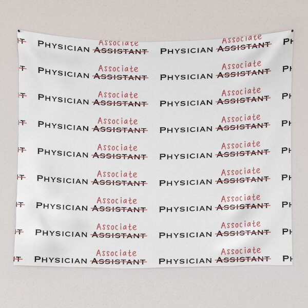 Item preview, Physician Associate with red streak (transparent) designed and sold by jajatomtom.