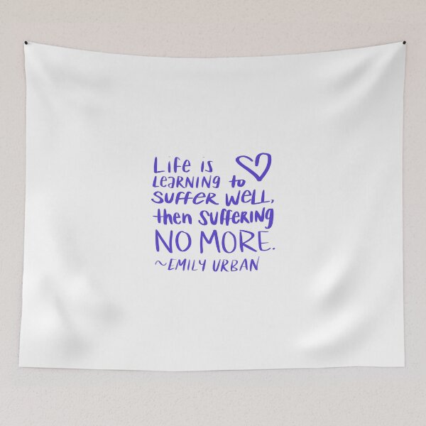 Item preview, LIFE IS LEARNING TO SUFFER WELL designed and sold by handletteringem.