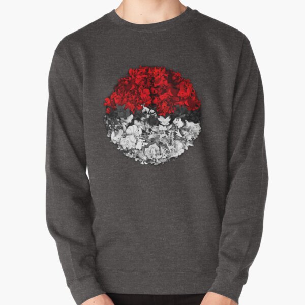 Pokeball with thousand pokemons Pullover Sweatshirt