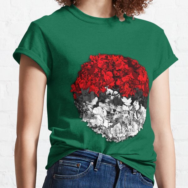 Pokeball with thousand pokemons Classic T-Shirt