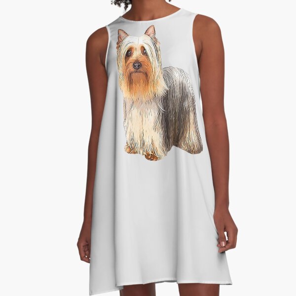 Silky Terrier - Australian Silky Terrier A-Line Dress
