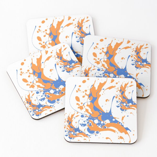 Item preview, Abstract Orange and Blue Paint Art designed and sold by LifeProApperal.