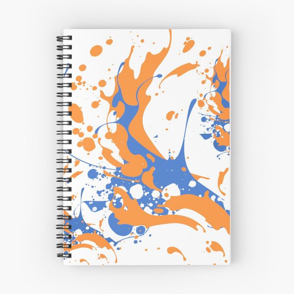 Item preview, Abstract Orange and Blue Paint Art designed and sold by LifeProApperal.