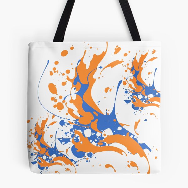 Item preview, Abstract Orange and Blue Paint Art designed and sold by LifeProApperal.