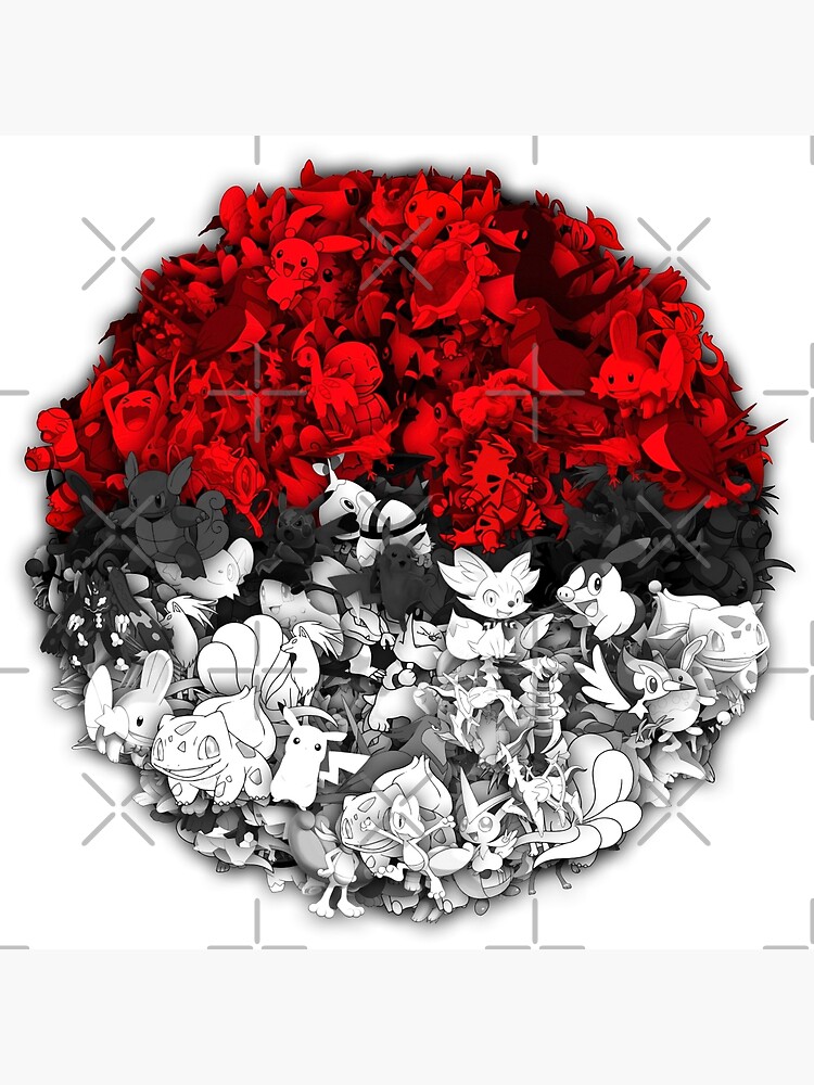 Pokeball with thousand pokemons by dima-v