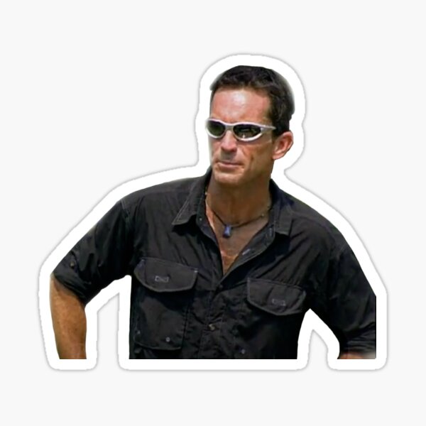 jeff probst wearing glasses Sticker