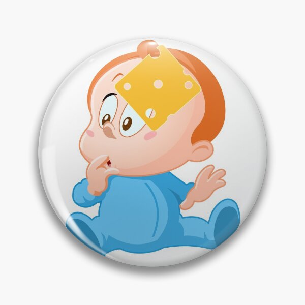 Item preview, Cheese Slice on baby face designed and sold by GeoTeasters.