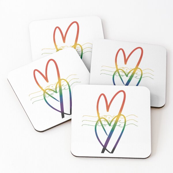 Item preview, Love is Love Rainbow Hearts designed and sold by Aubonyk.