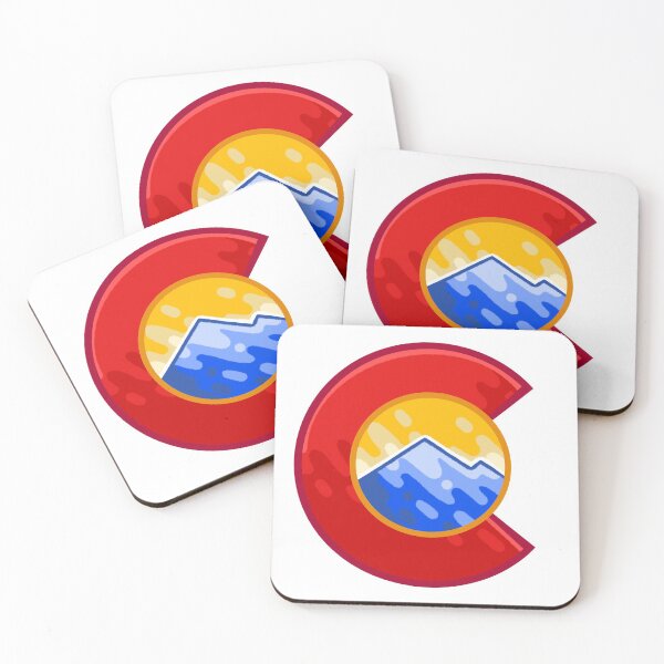 Item preview, Colorado Logo Daytime Mountains Stylized designed and sold by ExploreColorado.