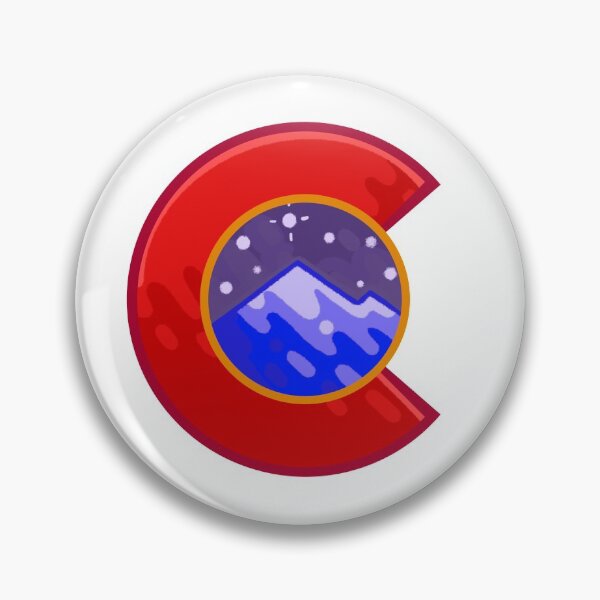 Artikelvorschau, Colorado Logo Starry Night Mountains Gestileerd entworfen und verkauft von ExploreColorado.