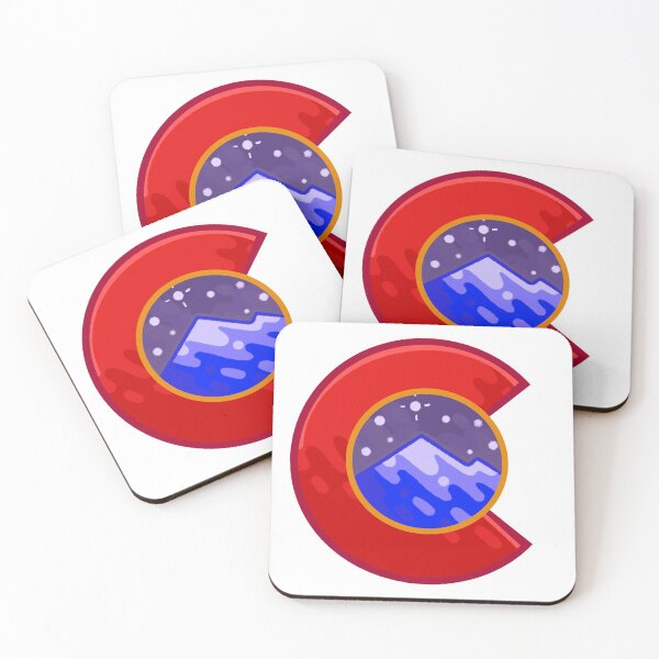 Item preview, Colorado Logo Starry Night Mountains Stylized designed and sold by ExploreColorado.