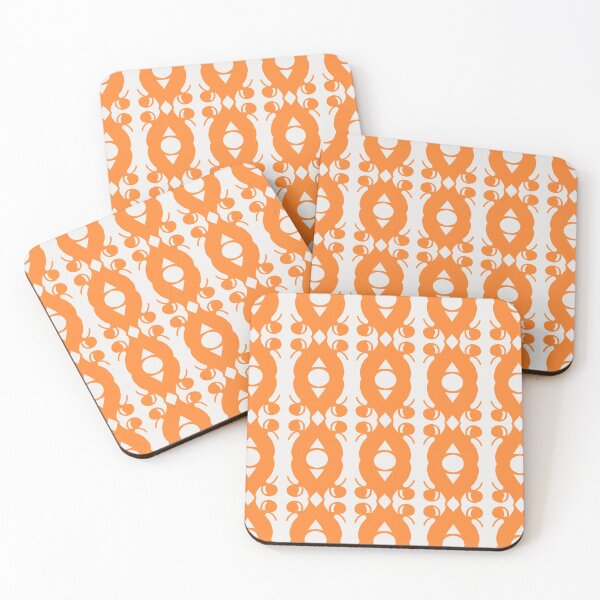Item preview, Infinite Reflection Orange White Pattern designed and sold by Sector18.