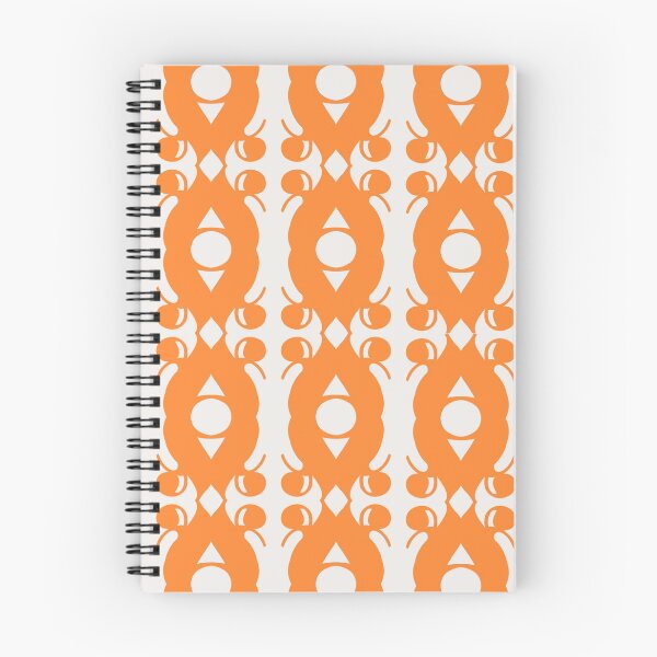 Artikelvorschau, Orange White White Pattern mit unendlicher Reflexion entworfen und verkauft von Sector18.