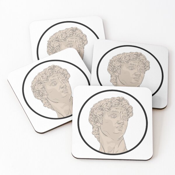 Item preview, David Michelangelo Head with Circle Frame designed and sold by pbportfolio.