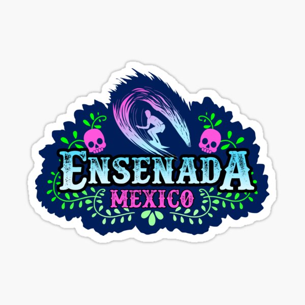 Vista previa del artículo con la obra «Ensenada México Surf», diseñado y vendido por Kiwidom.