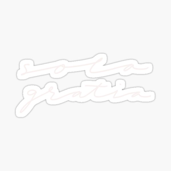Vista previa del artículo con la obra «SOLA GRATIA», diseñado y vendido por handletteringem.