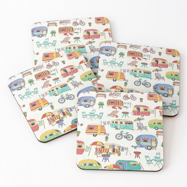 Item preview, Camping pattern designed and sold by Aura __Print.