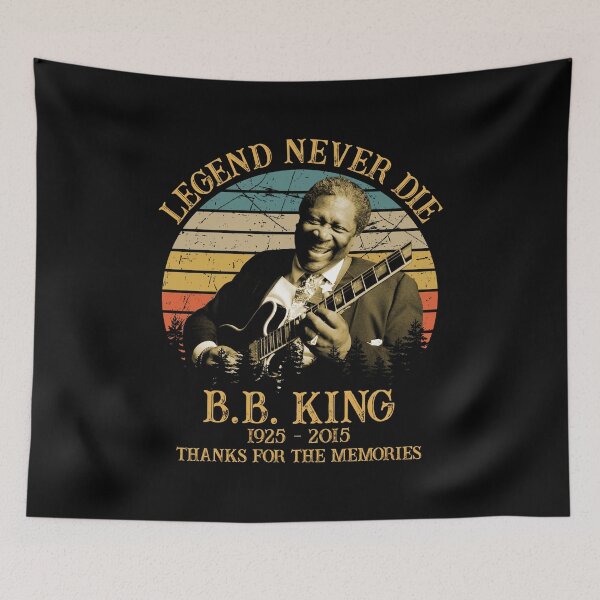 Item preview, Legend Never Die Retro BB King Thanks For Memories designed and sold by holmesaiden.