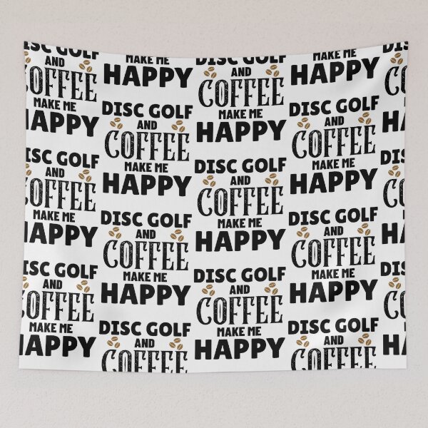 Item preview, Disc Golf And Coffee Make Me Happy, Funny Disc Golf And Coffee Gift for Dad's, Husband's, Son's, Uncle's, Nephews and Grandfather's designed and sold by BigJackTees.