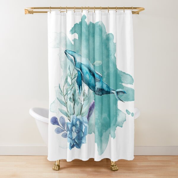 Whale Shower Curtains for Sale
