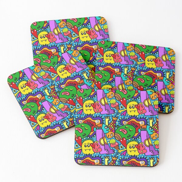 Item preview, Abstract And Colorful Monster Patterns designed and sold by CBNetwork.