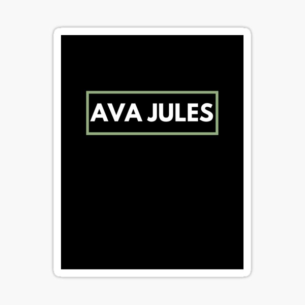 "AVA JULES" Sticker for Sale by Subhankhi19 Redbubble
