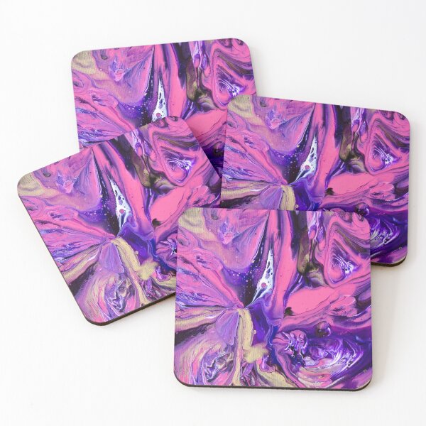 Item preview, Pink, Purple, and Gold Acrylic Pour Design designed and sold by ArtWilloughby.