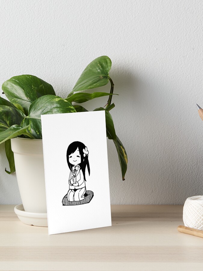 hitori bocchi sitting  Art Board Print for Sale by dauriru