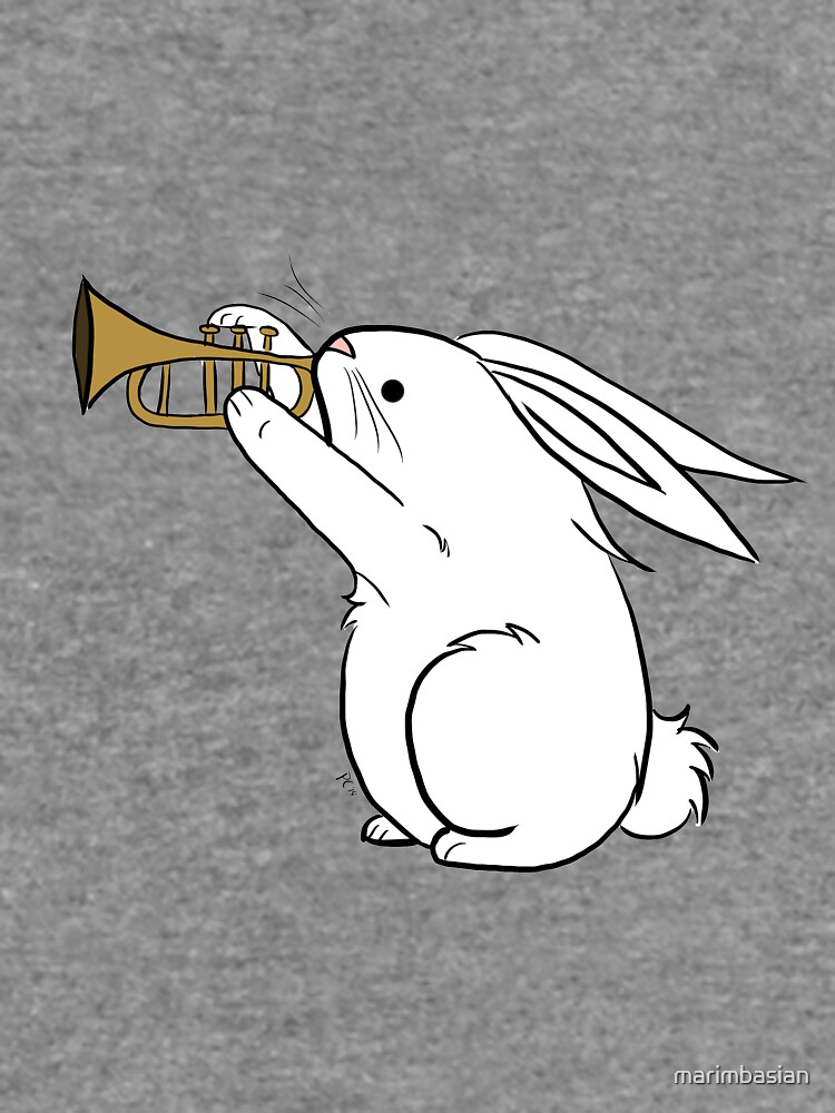 "Horn Bunny" Lightweight Sweatshirt for Sale by marimbasian Redbubble