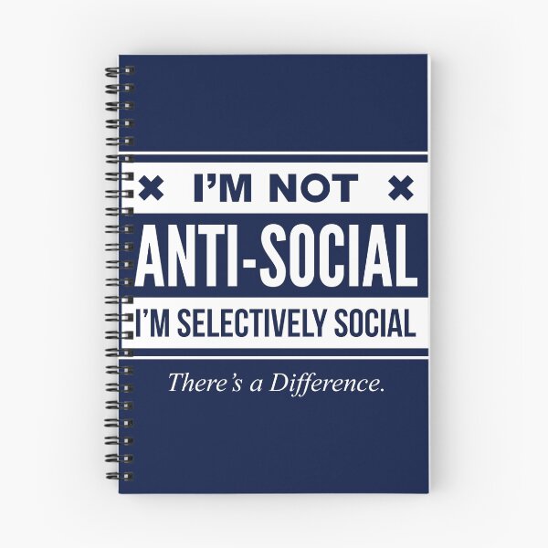 Item preview, I'm Not Anti- Social, Just Selectively Social - Funny Introvert T shirt designed and sold by VomHaus.