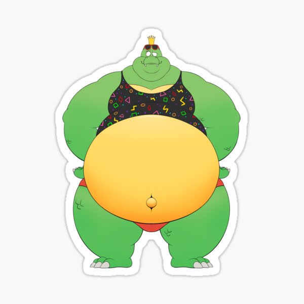 "King K Rool" Sticker for Sale by PinkGrizz | Redbubble