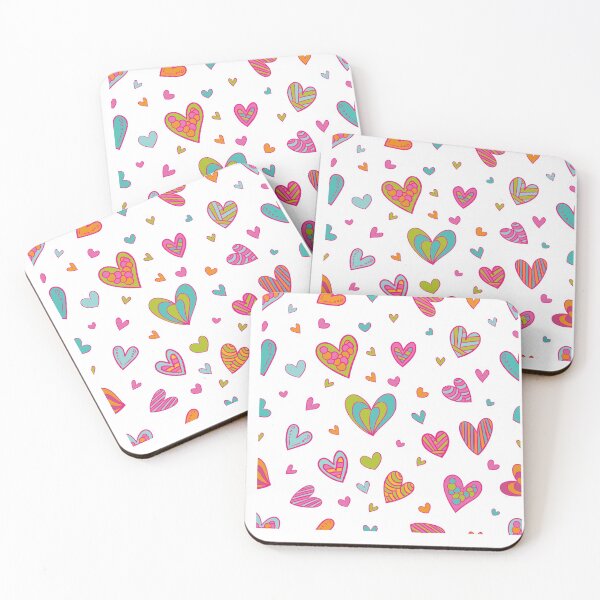 Item preview, cute small colorful hearts designed and sold by Gatugi.