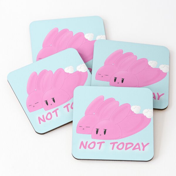 Item preview, Not Today | Bunny Slippers | Pink designed and sold by juliuhhh.