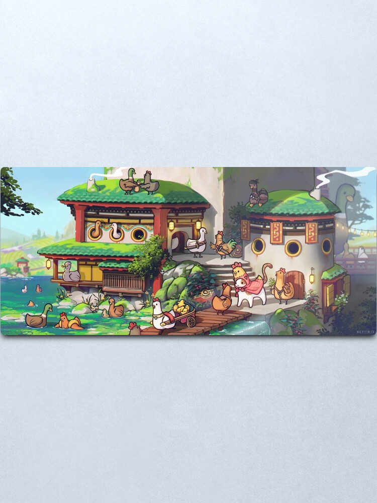 Alternate view of Duck Village Metal Print